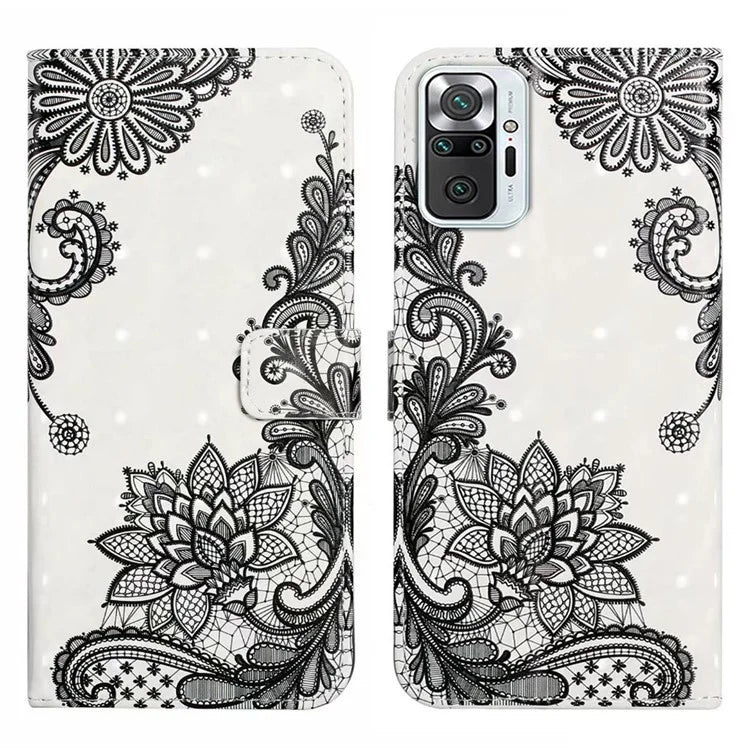For Xiaomi Redmi Note 10 Pro 4G (Global) / Note 10 Pro Max 4G Case Pattern Printing Wallet Phone Cover