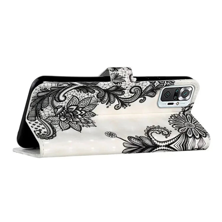 For Xiaomi Redmi Note 10 Pro 4G (Global) / Note 10 Pro Max 4G Case Pattern Printing Wallet Phone Cover