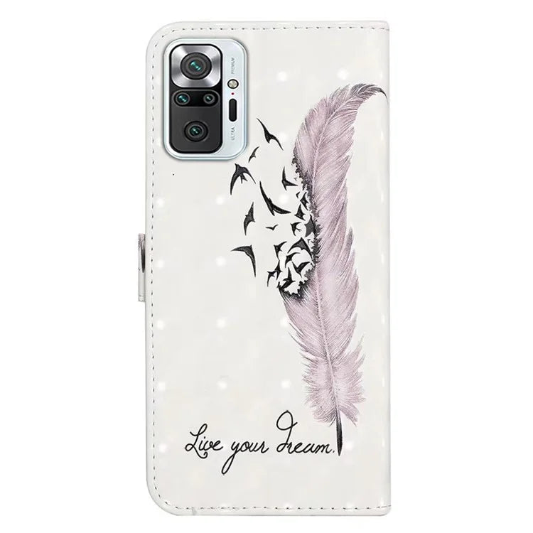 For Xiaomi Redmi Note 10 Pro 4G (Global) / Note 10 Pro Max 4G Case Pattern Printing Wallet Phone Cover
