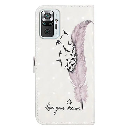 For Xiaomi Redmi Note 10 Pro 4G (Global) / Note 10 Pro Max 4G Case Pattern Printing Wallet Phone Cover