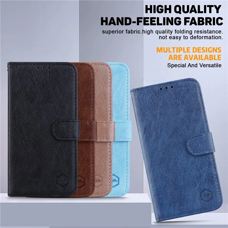 For Samsung Galaxy A15 4G Case Solid Color Phone Stand Cover PU Leather Wallet Shell