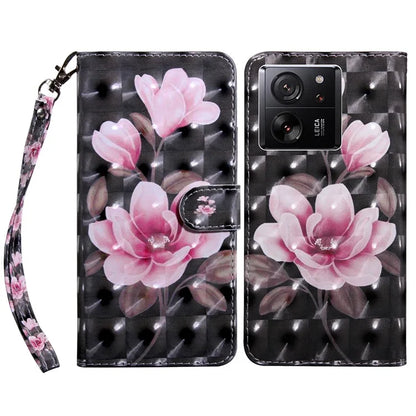 For Xiaomi 13T / 13T Pro / Redmi K60 Ultra Case PU Leather 3D Pattern Stand Flip Phone Cover