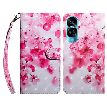For Honor 90 Lite 5G / X50i 5G Case Wallet PU Leather 3D Pattern Printing Phone Cover