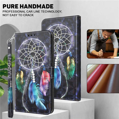 For Motorola Moto G54 5G Case 3D Pattern Leather Magnetic Wallet Phone Cover