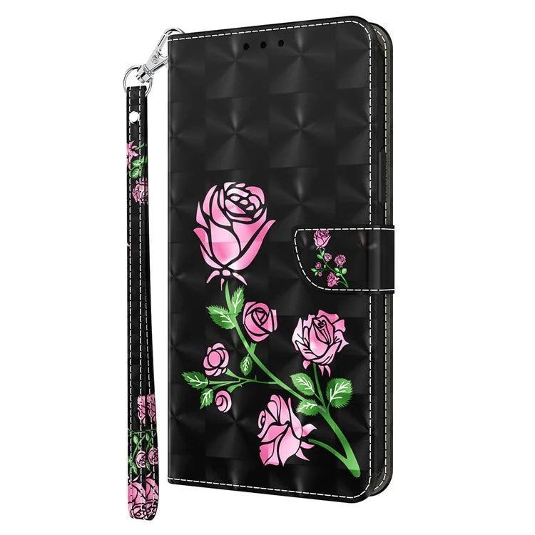For Motorola Moto G54 5G Case 3D Pattern Leather Magnetic Wallet Phone Cover