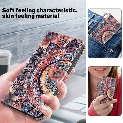 For Motorola Moto G54 5G Case 3D Pattern Leather Magnetic Wallet Phone Cover