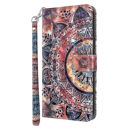 For Motorola Moto G54 5G Case 3D Pattern Leather Magnetic Wallet Phone Cover