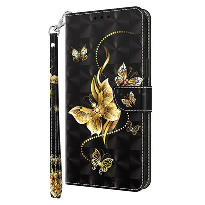 For Motorola Moto G54 5G Case 3D Pattern Leather Magnetic Wallet Phone Cover
