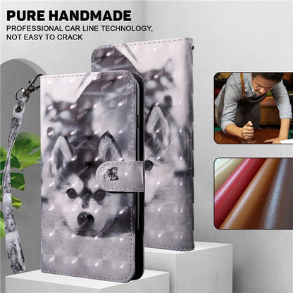 For Motorola Moto G54 5G Case 3D Pattern Leather Magnetic Wallet Phone Cover