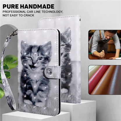 For Motorola Moto G54 5G Case 3D Pattern Leather Magnetic Wallet Phone Cover