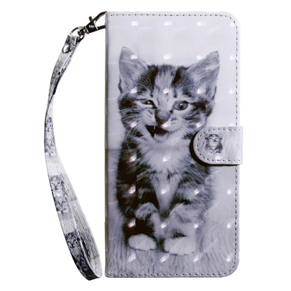 For Motorola Moto G54 5G Case 3D Pattern Leather Magnetic Wallet Phone Cover