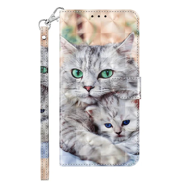 For Samsung Galaxy A05s 4G Case PU Leather Pattern Printing Flip Phone Cover