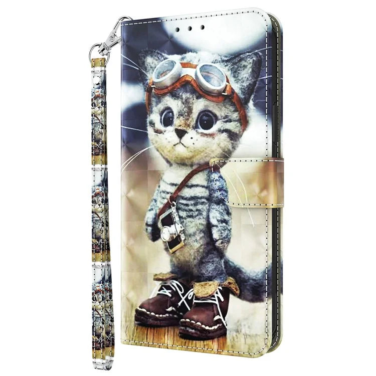 For Samsung Galaxy A05s 4G Case PU Leather Pattern Printing Flip Phone Cover
