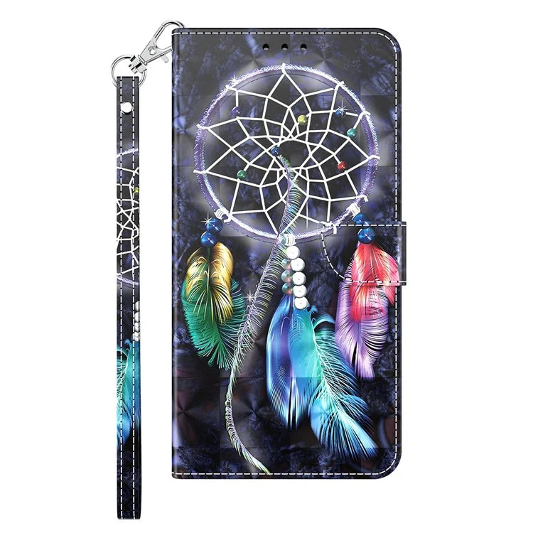For Samsung Galaxy A05s 4G Case PU Leather Pattern Printing Flip Phone Cover