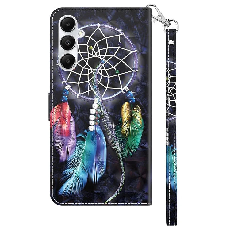 For Samsung Galaxy A05s 4G Case PU Leather Pattern Printing Flip Phone Cover