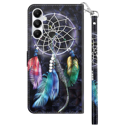 For Samsung Galaxy A05s 4G Case PU Leather Pattern Printing Flip Phone Cover