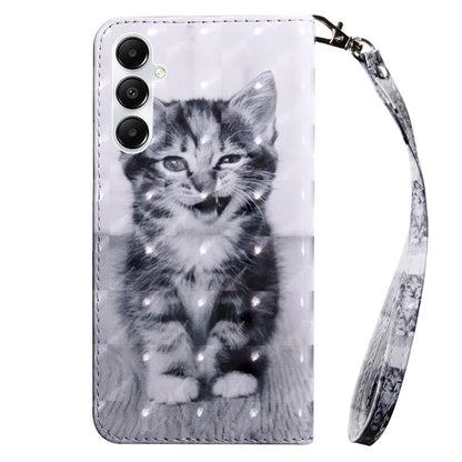 For Samsung Galaxy A05s 4G Case PU Leather Pattern Printing Flip Phone Cover