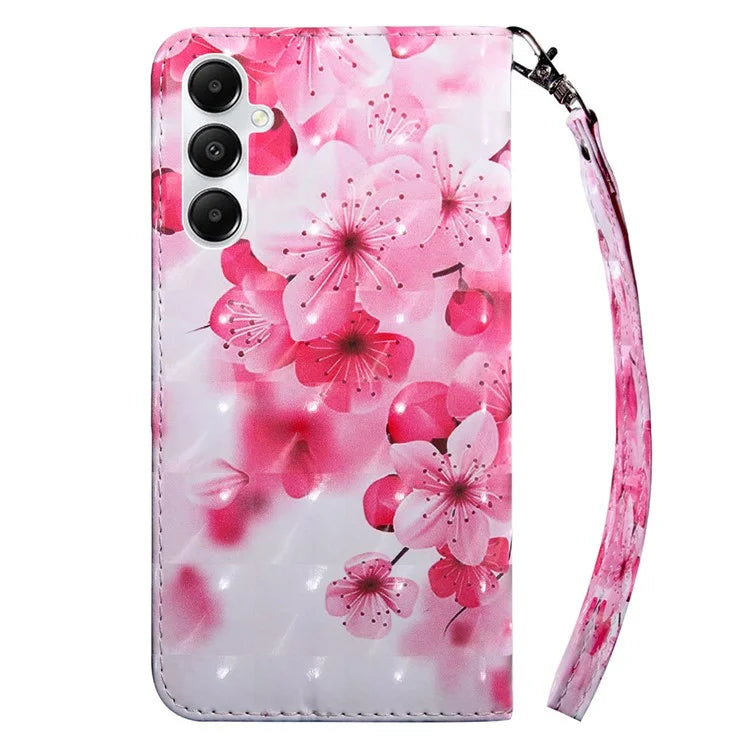 For Samsung Galaxy A05s 4G Case PU Leather Pattern Printing Flip Phone Cover