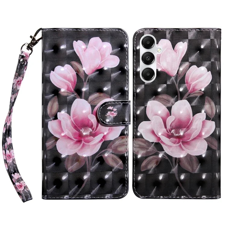 For Samsung Galaxy A05s 4G Case PU Leather Pattern Printing Flip Phone Cover