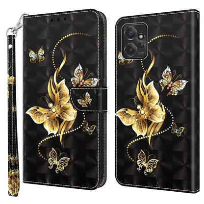 For Motorola Moto G Power 5G Case 3D Pattern PU Leather Phone Cover