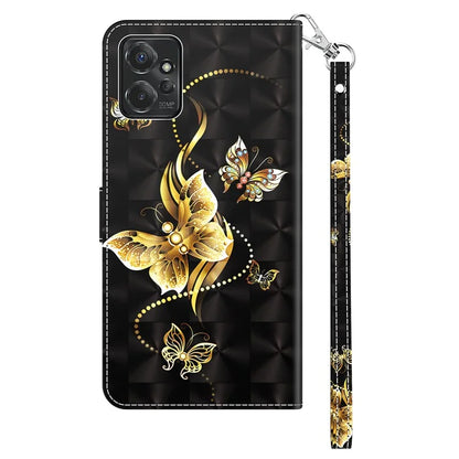 For Motorola Moto G Power 5G Case 3D Pattern PU Leather Phone Cover