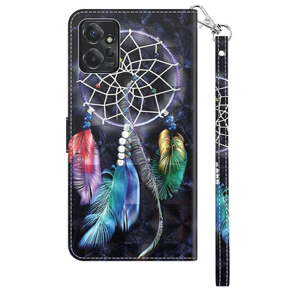 For Motorola Moto G Power 5G Case 3D Pattern PU Leather Phone Cover
