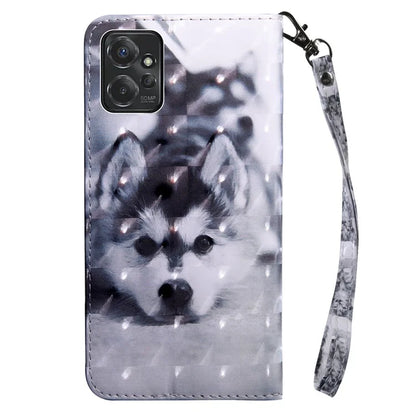 For Motorola Moto G Power 5G Case 3D Pattern PU Leather Phone Cover