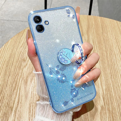 KADEM For Samsung Galaxy M13 5G / A04 4G (164.4 x 76.3 x 9.1mm) Cover Kickstand Glitter TPU Phone Case