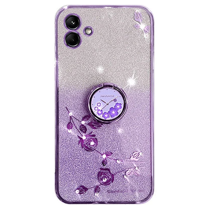 KADEM For Samsung Galaxy M13 5G / A04 4G (164.4 x 76.3 x 9.1mm) Cover Kickstand Glitter TPU Phone Case