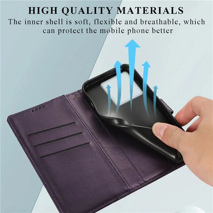 DF-06 For Xiaomi 13T / 13T Pro / Redmi K60 Ultra Case Lines Imprinted Leather Stand Wallet Phone Cover