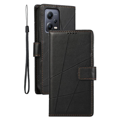 DF-06 For Xiaomi Poco X5 5G / Redmi Note 12 5G (China) / (India) / (Global) Case Imprinted PU Leather Phone Cover