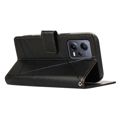 DF-06 For Xiaomi Poco X5 5G / Redmi Note 12 5G (China) / (India) / (Global) Case Imprinted PU Leather Phone Cover