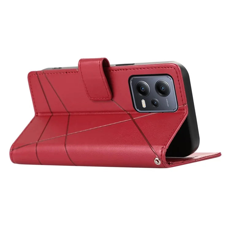 DF-06 For Xiaomi Poco X5 5G / Redmi Note 12 5G (China) / (India) / (Global) Case Imprinted PU Leather Phone Cover