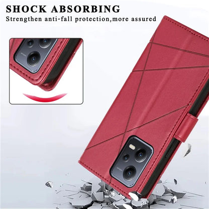 DF-06 For Xiaomi Poco X5 5G / Redmi Note 12 5G (China) / (India) / (Global) Case Imprinted PU Leather Phone Cover