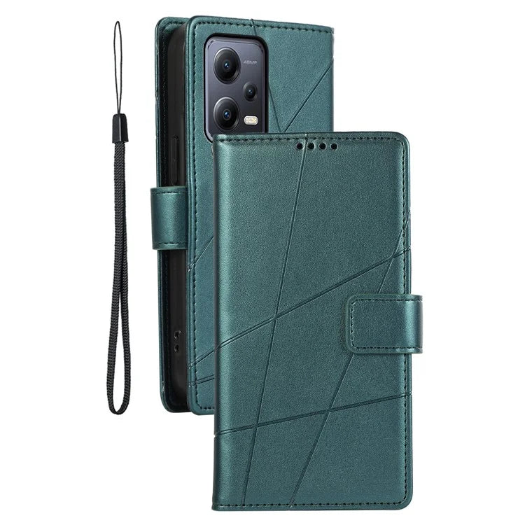 DF-06 For Xiaomi Poco X5 5G / Redmi Note 12 5G (China) / (India) / (Global) Case Imprinted PU Leather Phone Cover