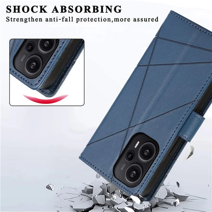 DF-06 For Xiaomi Redmi Note 12 Turbo / Poco F5 5G Case Cellphone Imprinted Leather Cover