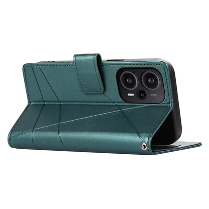 DF-06 For Xiaomi Redmi Note 12 Turbo / Poco F5 5G Case Cellphone Imprinted Leather Cover