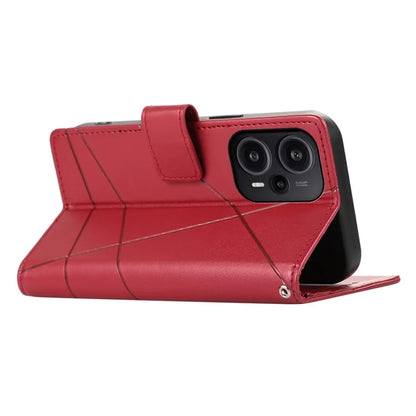 DF-06 For Xiaomi Redmi Note 12 Turbo / Poco F5 5G Case Cellphone Imprinted Leather Cover