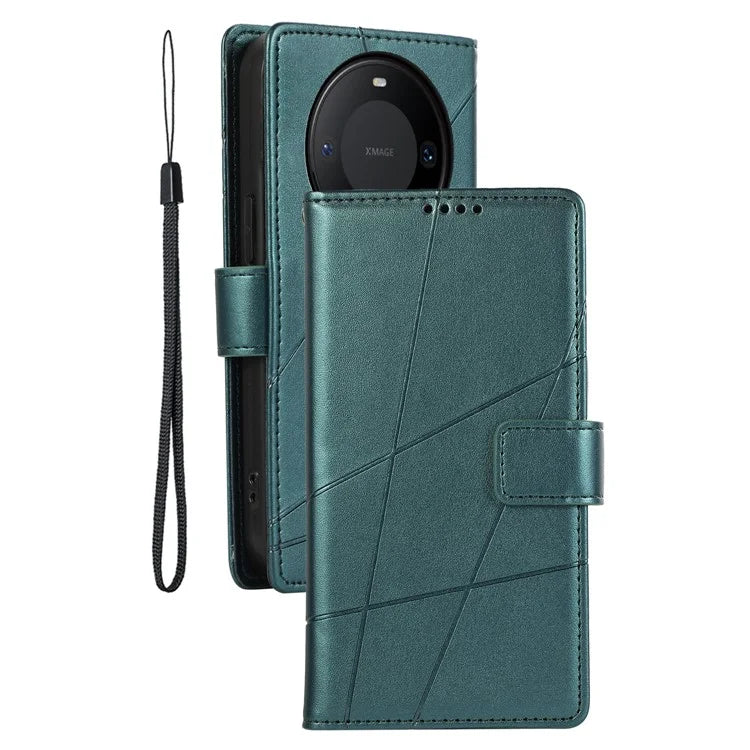DF-06 For Huawei Mate 60 Case PU Leather Wallet Folding Stand Phone Cover