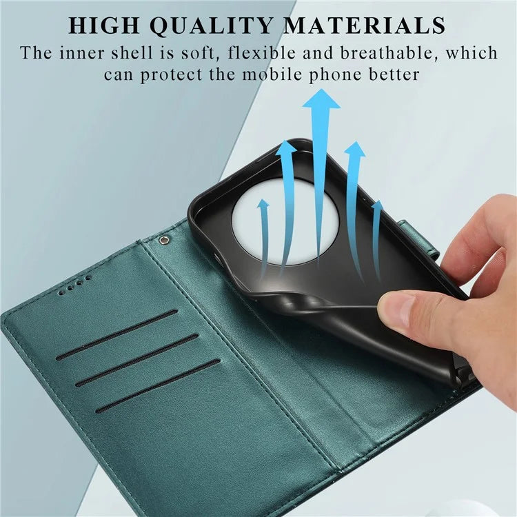 DF-06 For Huawei Mate 60 Case PU Leather Wallet Folding Stand Phone Cover