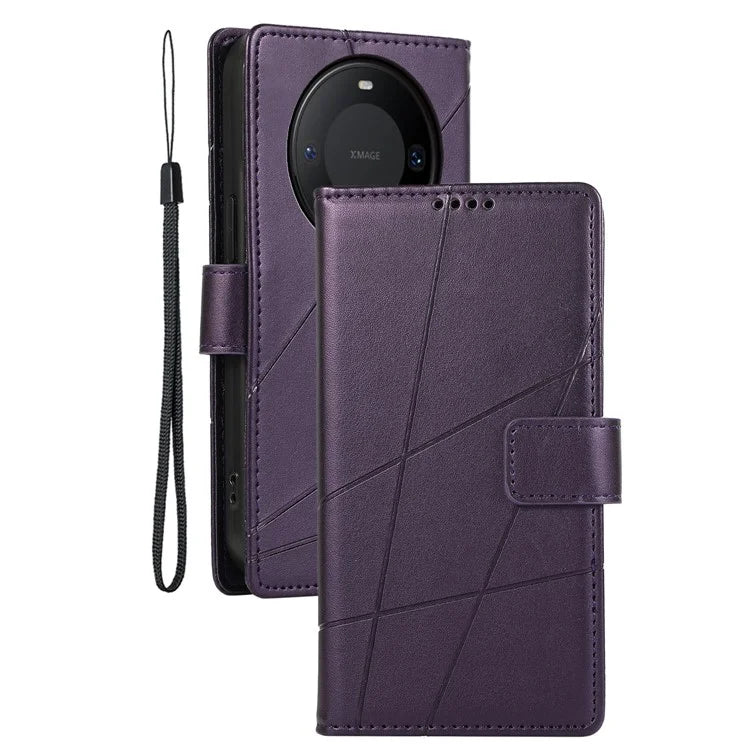 DF-06 For Huawei Mate 60 Case PU Leather Wallet Folding Stand Phone Cover