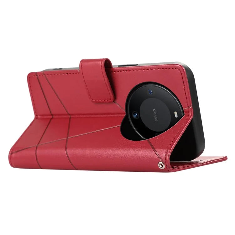 DF-06 For Huawei Mate 60 Case PU Leather Wallet Folding Stand Phone Cover