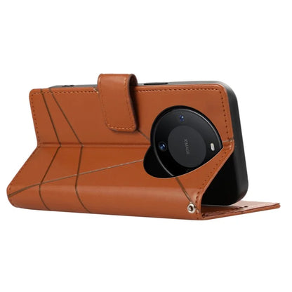 DF-06 For Huawei Mate 60 Case PU Leather Wallet Folding Stand Phone Cover