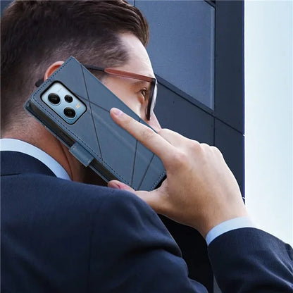DF-06 For Xiaomi Poco X5 Pro 5G / Redmi Note 12 Pro Speed 5G / Note 12 Pro 5G Case Phone Leather Anti-drop Cover