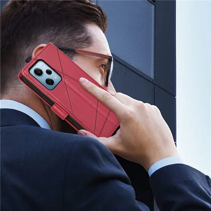 DF-06 For Xiaomi Poco X5 Pro 5G / Redmi Note 12 Pro Speed 5G / Note 12 Pro 5G Case Phone Leather Anti-drop Cover