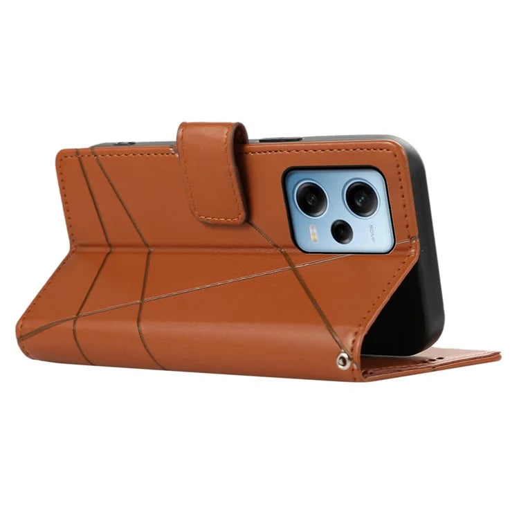 DF-06 For Xiaomi Poco X5 Pro 5G / Redmi Note 12 Pro Speed 5G / Note 12 Pro 5G Case Phone Leather Anti-drop Cover