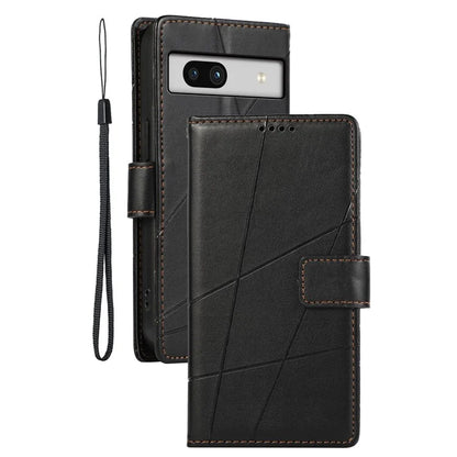 DF-06 For Google Pixel 7a Cover Phone Leather Anti-drop Case with Wallet Stand