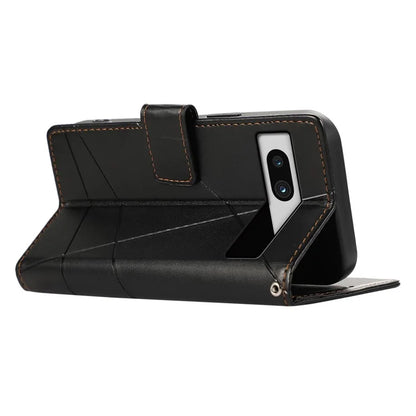 DF-06 For Google Pixel 7a Cover Phone Leather Anti-drop Case with Wallet Stand