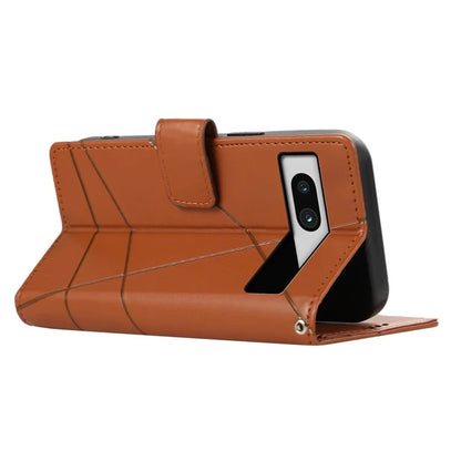 DF-06 For Google Pixel 7a Cover Phone Leather Anti-drop Case with Wallet Stand