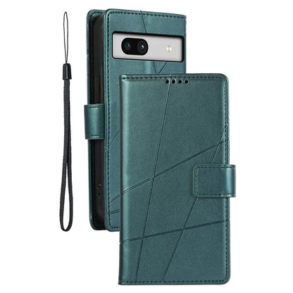 DF-06 For Google Pixel 7a Cover Phone Leather Anti-drop Case with Wallet Stand